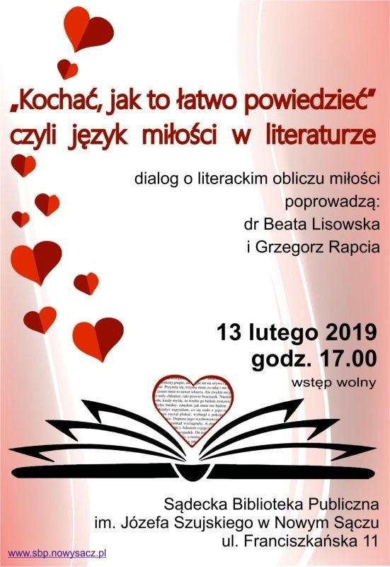 Dzień przed świętem zakochanych na rozmowę o literackim...