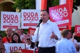 Andrzej Duda podczas przemówienia w Łowiczu: Dziękuję. Dzięki wam moja przewaga jest potężna