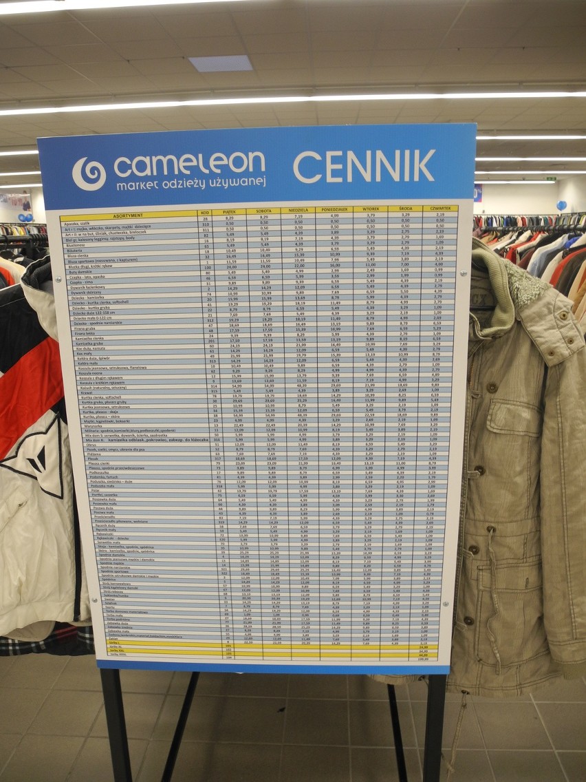 Cameleon - potężny sklep z markową odzieżą używaną otwiera...