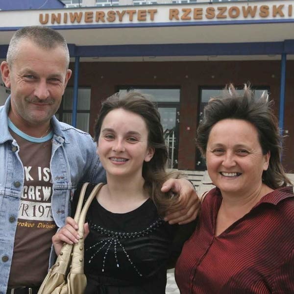 Z przyjęcia na studia razem z Kasią Kobą cieszyli się rodzice. 