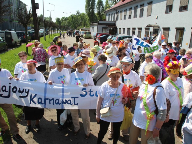 Barwny korowód w Będzinie rozpoczął Juwenalia Plus studentów Uniwersytetów Trzeciego Wieku