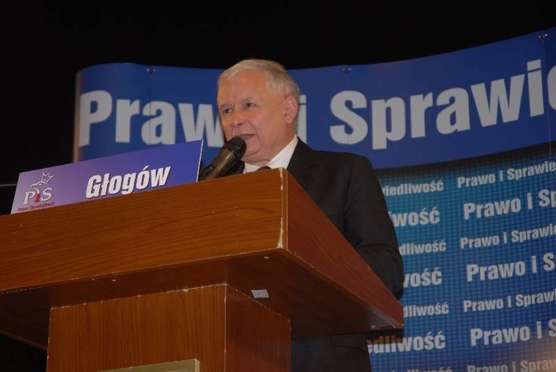 Jarosław Kaczyński w Głogowie