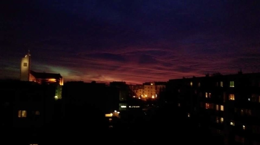 Zachód słońca nad Białymstokiem (zdjęcia)