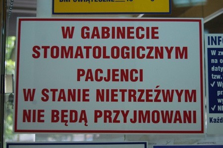 W łódzkim pogotowiu: dentysta tylko dla trzeźwych