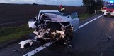 Groźny wypadek na DW216 z Pucka do Celbowa 2.10.2019. Zderzenie czołowe, droga zamknięta 