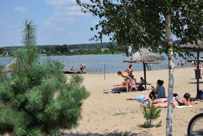 Plaża przy zalewie w Kraśniku...