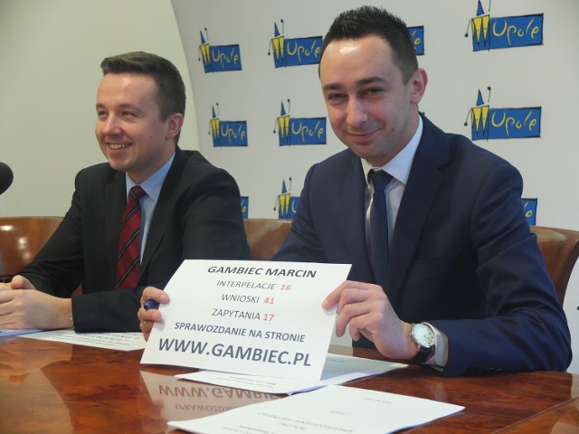 Radni Piotr Mielec i Marcin Gambiec.