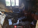 Pożar w Kamieniu. W ogniu stanął dom. Trzy osoby zostały podtrute dymem