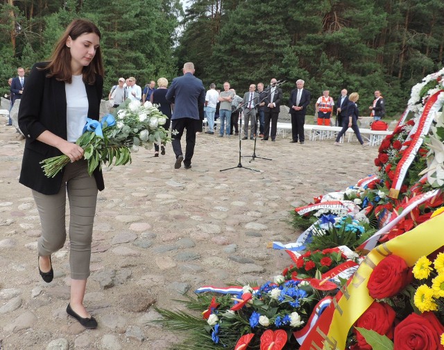 76. rocznica buntu w Treblince. Uroczystości na terenie byłego obozu zagłady Treblinka II