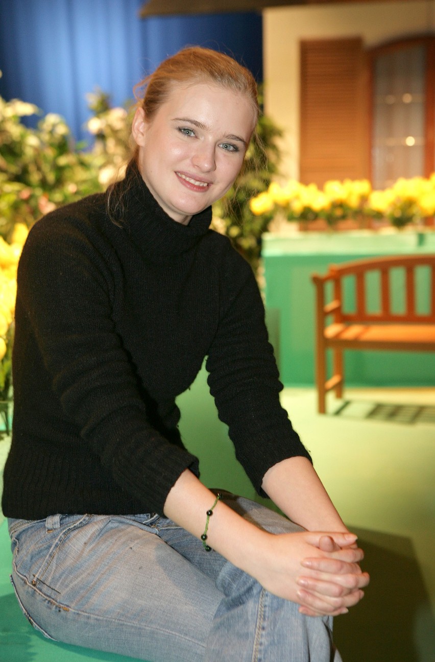 Marta Chodorowska na premierze serialu "Ranczo" w 2006 roku.
