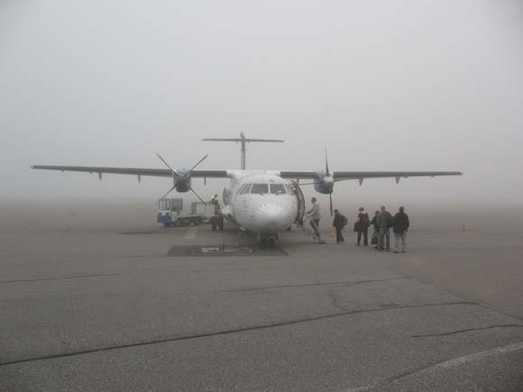 Z powodu mgły samoloty wylądowały w Bydgoszczy.
