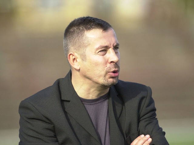 Trener Roman Gruszecki.