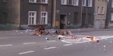 Awantura w Wałbrzychu. Telewizor, meble, garnki i naczynia wyrzucał z okna na ruchliwą ulicę