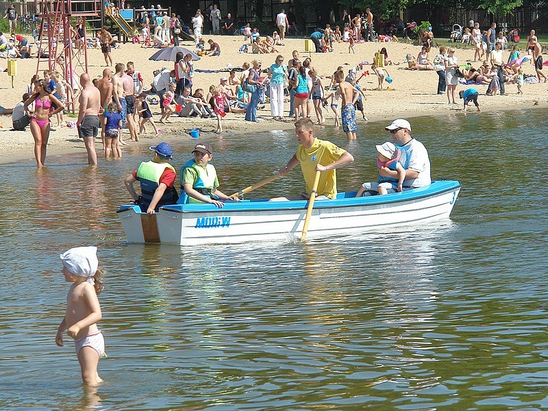 Wiele atrakcji dla milusińskich na plaży MORiWu w Rudniku