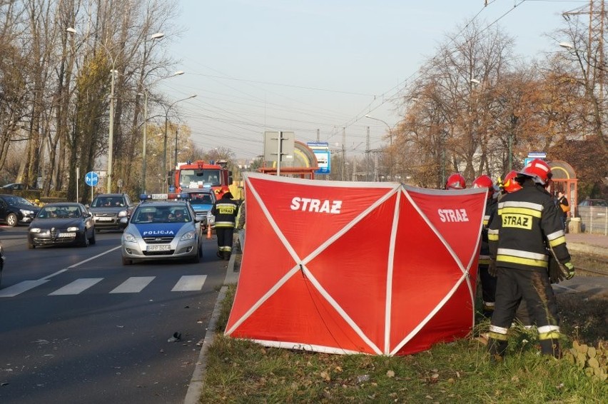 Wypadek na przejściu dla pieszych w Będzinie