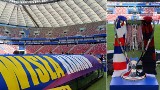 Stadion Narodowy powitał piłkarzy i czeka na kibiców Wisły. W stolicy już czuć wielkie emocje ZDJĘCIA