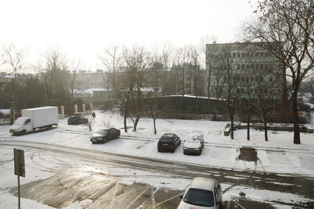 Miejsce, gdzie planuje się budowę parkingu.