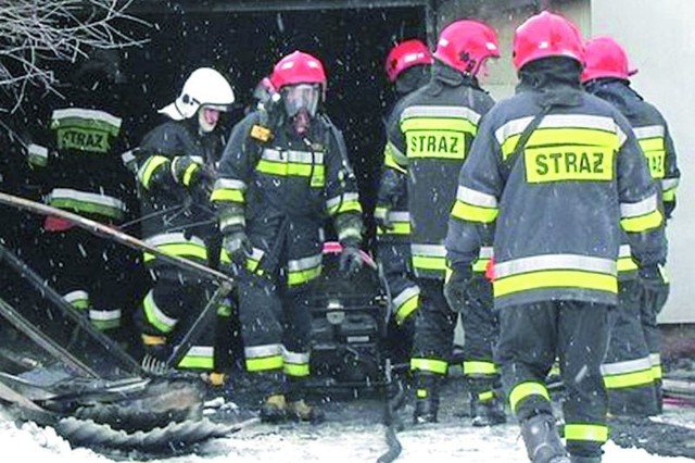W miniony poniedziałek grajewscy strażacy gasili garaż przy ul. Wyspiańskiego w Grajewie