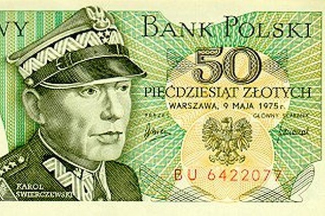 Karol Świerczewski widniał na starym banknocie 50 zł.