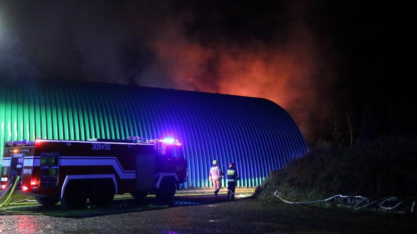 Pożar na terenie hotelu w Chrząstowicach koło Opola.
