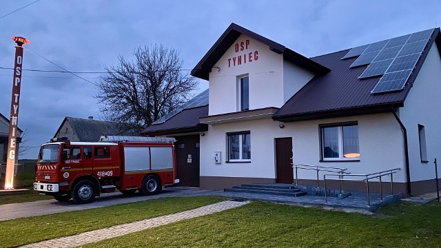 Tak prezentuje się obecnie strażnica Ochotniczej Straży Pożarnej w Tyńcu.
