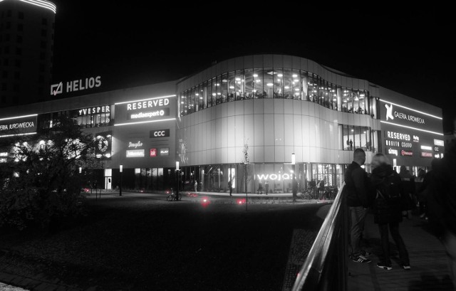 Galeria Jurowiecka Białystok. Ewakuacja kina Helios