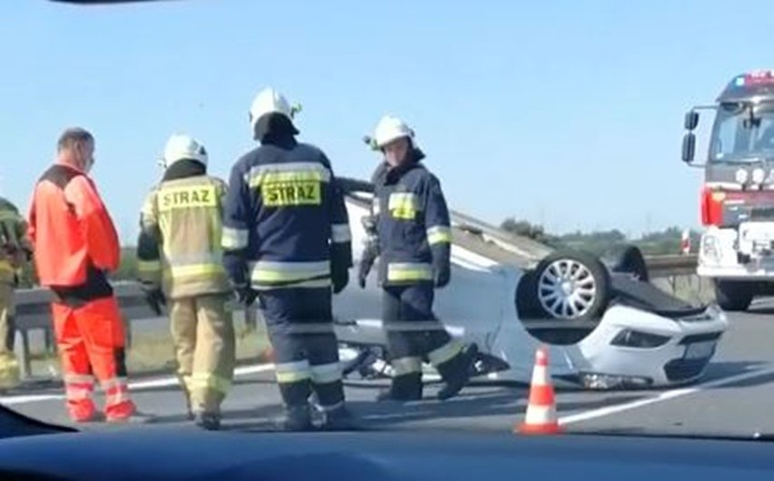 Wypadek na autostradzie A4 w Gliwicach...