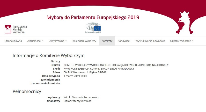 Eurowybory. Porozumienie Gowina, Polexit i Normalny Kraj wśród komitetów wyborczych do Parlamentu Europejskiego