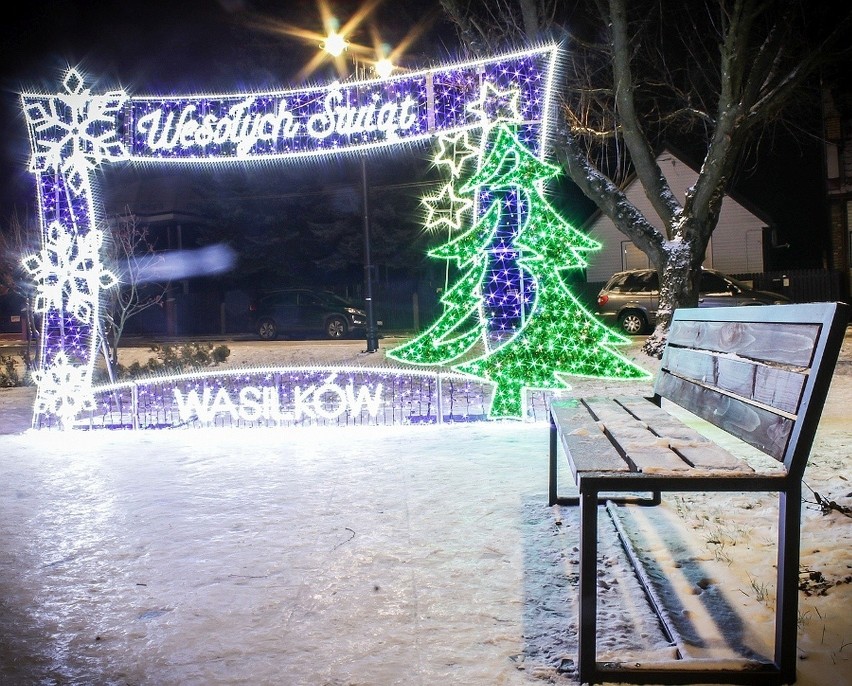 Świąteczne iluminacje w Wasilkowie
