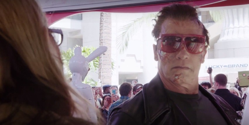 Arnold Schwarzenegger jako Terminator straszył turystów. Nie wierzyli, że to on (ZOBACZ FILM)