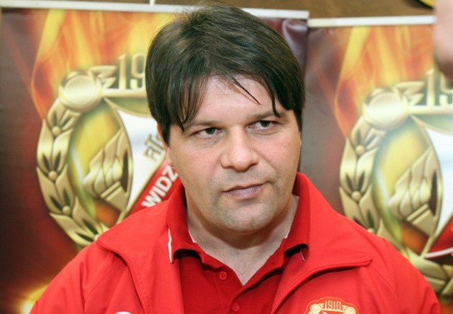 Trener Widzewa Radosław Mroczkowski