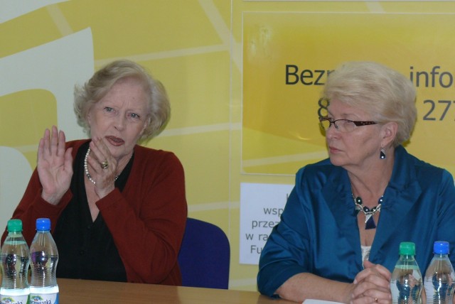 Beata Tyszkiewicz zachęcała w Kielcach dorosłych do podnoszenia kwalifikacjiBeata Tyszkiewicz i Bożentyna Pałka Korba podczas środowej konferencji prasowej.