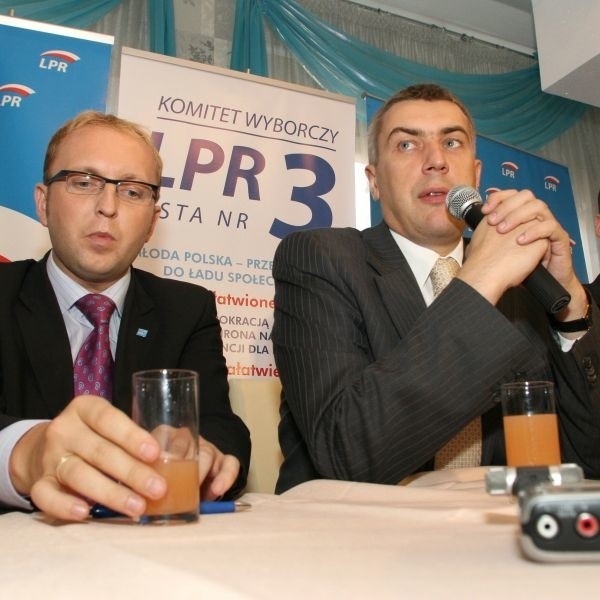 Roman Giertych zachęcał do głosowania na Radosława Pardę, posła LPR.