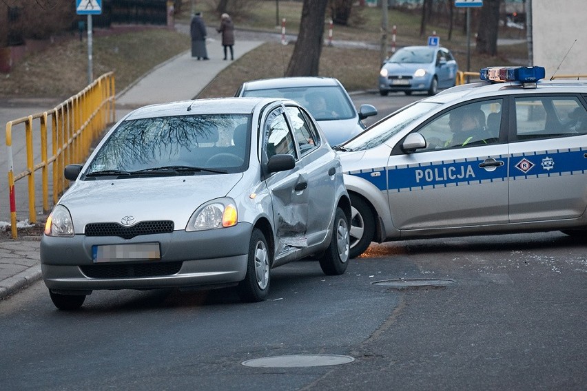 Kolizja na ulicy Armi Krajowej w Słupsku