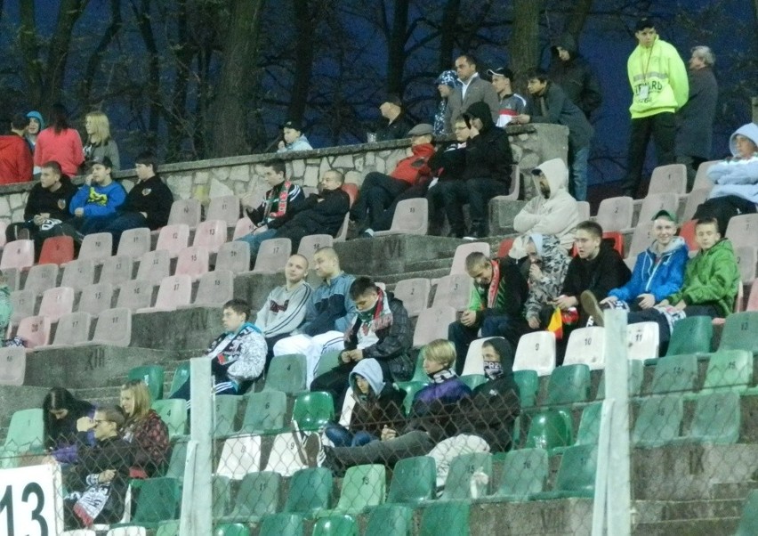 Kibice na meczu Zagłębie Sosnowiec - MKS Kluczbork 0:1