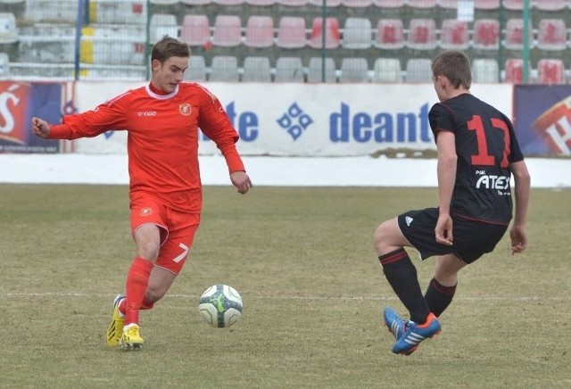 Patryk Stępiński często występuje w zespole Młodej Ekstraklasy