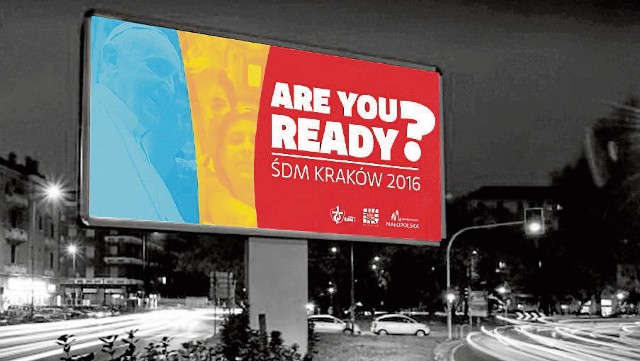 Pielgrzymów przyjeżdżających do Krakowa powitają billboardy