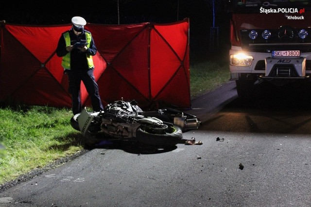 Wypadek motocyklisty na DK 43 w Kłobucku