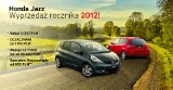  Honda Jazz - Wyprzedaż rocznika 2012