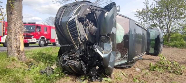 Do groźnie wyglądającego zdarzenia doszło na drodze krajowej nr 11 koło miejscowości Kłanino.