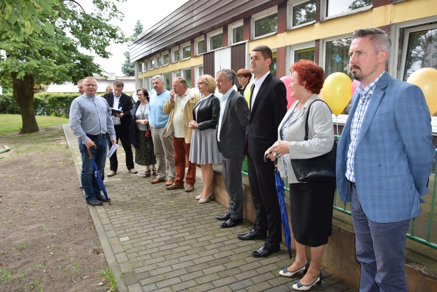 Podczas uroczystego otwarcia placu zabaw nie zabrakło...