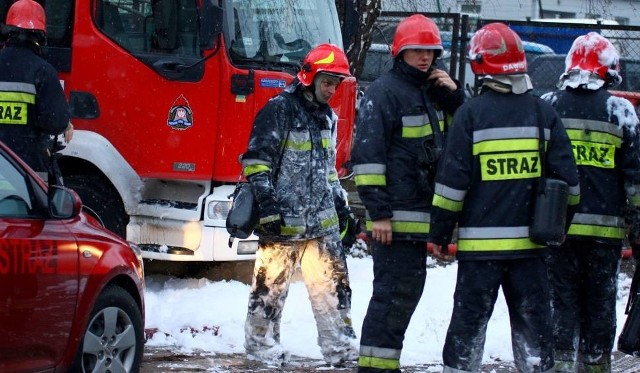 Akcja strażaków trwała całą noc