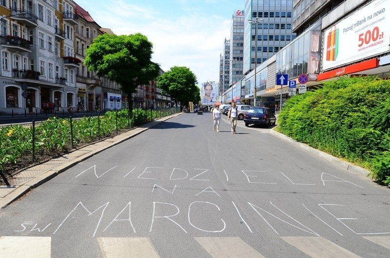 Niedziela na św. Marcinie w Poznaniu