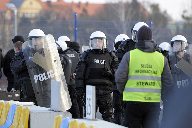 Spotkanie zostało uznane jako mecz podwyższonego ryzyka,...