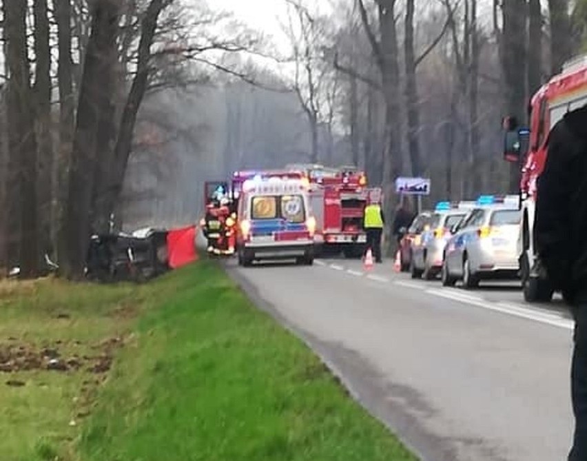 Śmiertelny wypadek w Lyskach. Nie żyje 19-letni kierowca