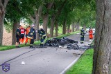 Olszewo. Tragedia na drodze. Dwie osoby spłonęły w porsche