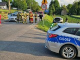 Wypadek w gminie Słomniki. Zderzyły się trzy samochody, jedna osoba została ranna