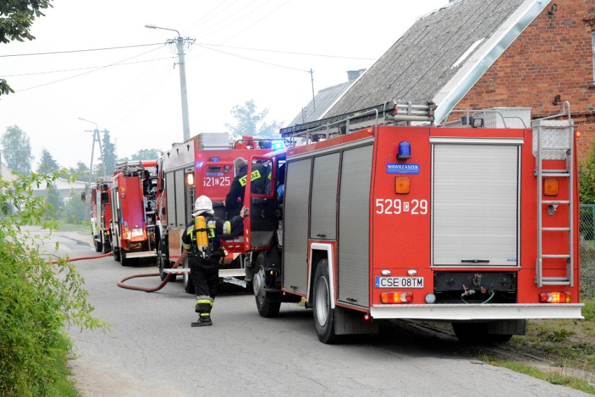 Pożar budynku gospodarczego w Wałdowie (pow. sępoleński). Z...