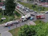 Białystok. Wypadek na Hetmańskiej. Tir potrącił  mężczyznę na przejściu dla pieszych (zdjęcia)