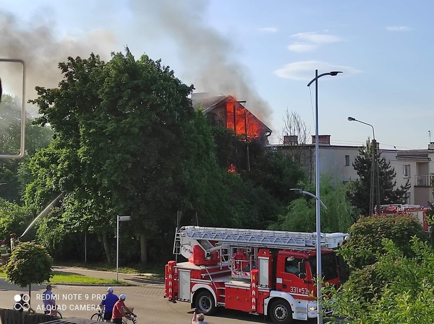 Pożar domu w Pruszczu Gdańskim we wtorek, 8.06.2021 r.!...